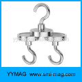 Good quality Neodymium Clamping Magnet with M4 Hook - D25x32mm 22kg Pull